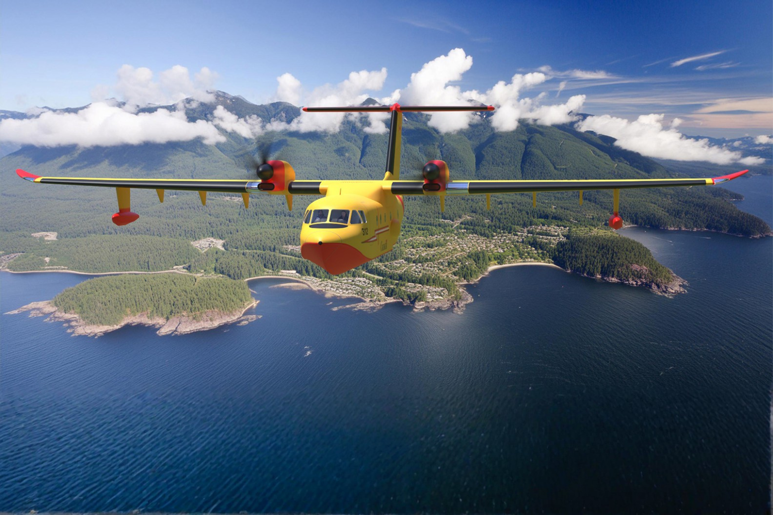High Lift Aviation aircraft performing search and rescue support